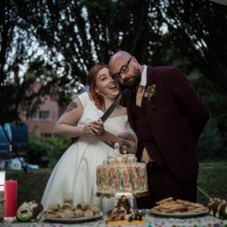 OBB 044 - This outdoor carousel wedding had rainbow decor and a doggy bridesmaid This outdoor carousel wedding had rainbow decor and a doggy bridesmaid