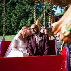 Untitled 2 - This outdoor carousel wedding had rainbow decor and a doggy bridesmaid Untitled 2