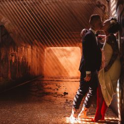 1R8A8083 Edit - This creative & edgy wedding combined ultra glam with street art and ring tattoos This edgy Chicago wedding combined ultra glam with street art and ring tattoos