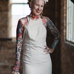 1R8A8544 - This creative & edgy wedding combined ultra glam with street art and ring tattoos This edgy Chicago wedding combined ultra glam with street art and ring tattoos
