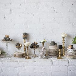 Industrial chic vibes at this vintage-inspired two-groom wedding inspiration