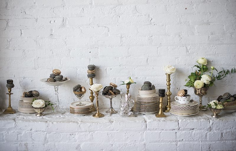 Industrial chic vibes at this vintage-inspired two-groom wedding inspiration