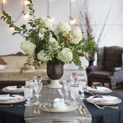 Industrial chic vibes at this vintage-inspired two-groom wedding inspiration