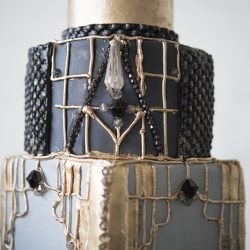 Industrial chic vibes at this vintage-inspired two-groom wedding inspiration
