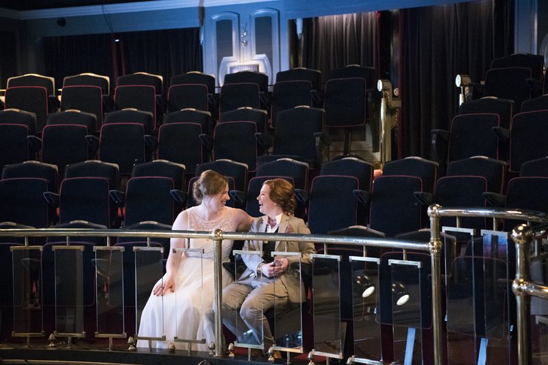 This Irish theatre wedding was Art Deco meets '80s dance party meets musical theater