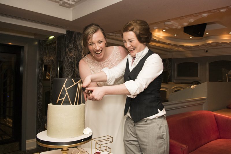 This Irish theatre wedding was Art Deco meets '80s dance party meets musical theater
