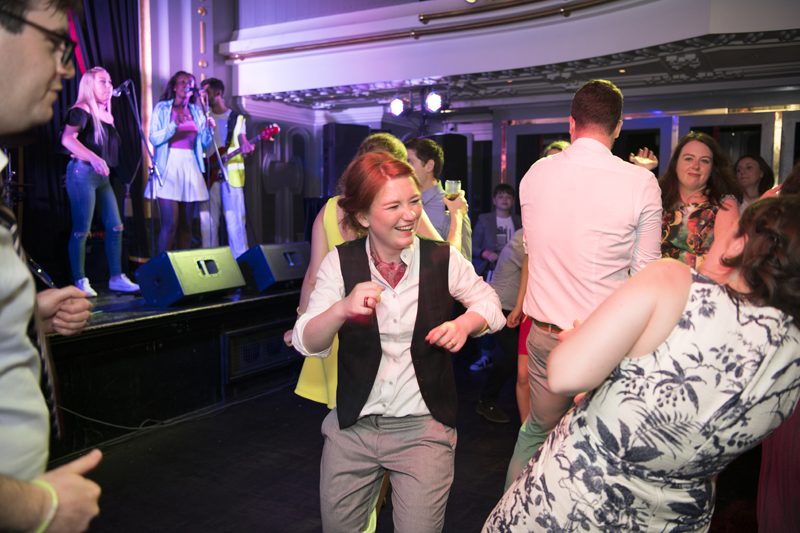 This Irish theatre wedding was Art Deco meets '80s dance party meets musical theater