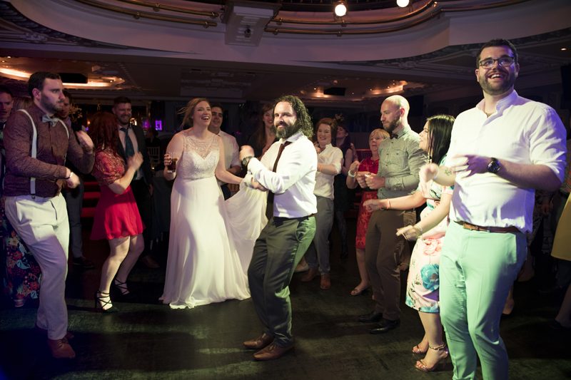 This Irish theatre wedding was Art Deco meets '80s dance party meets musical theater