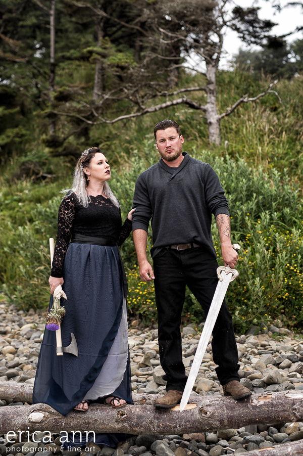 This viking elopement inspiration is all about untamed beauty on the coast