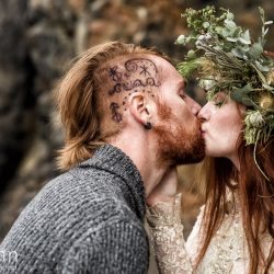 This viking elopement inspiration is all about untamed beauty on the coast