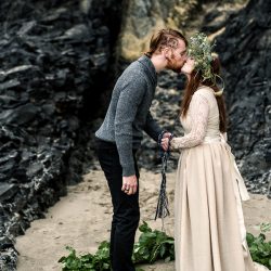 This viking elopement inspiration is all about untamed beauty on the coast