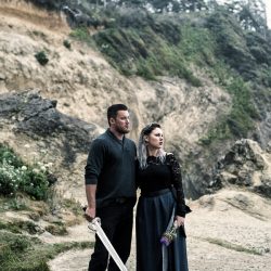 This viking elopement inspiration is all about untamed beauty on the coast