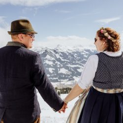 Hopfgarten Wedding Hohe Salve Shoot Laura Patrick By Wild Connections Photography 16 - A cozy & wintry destination wedding in the The Austrian Alps (with a dirndl dress!) A cozy & wintry destination wedding in the The Austrian Alps