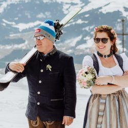 Hopfgarten Wedding Hohe Salve Shoot Laura Patrick By Wild Connections Photography 40 - A cozy & wintry destination wedding in the The Austrian Alps (with a dirndl dress!) A cozy & wintry destination wedding in the The Austrian Alps