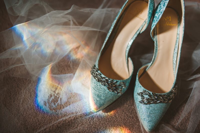 A tea party wedding with dinosaurs, DIY, & a gorgeous gown made by the bride