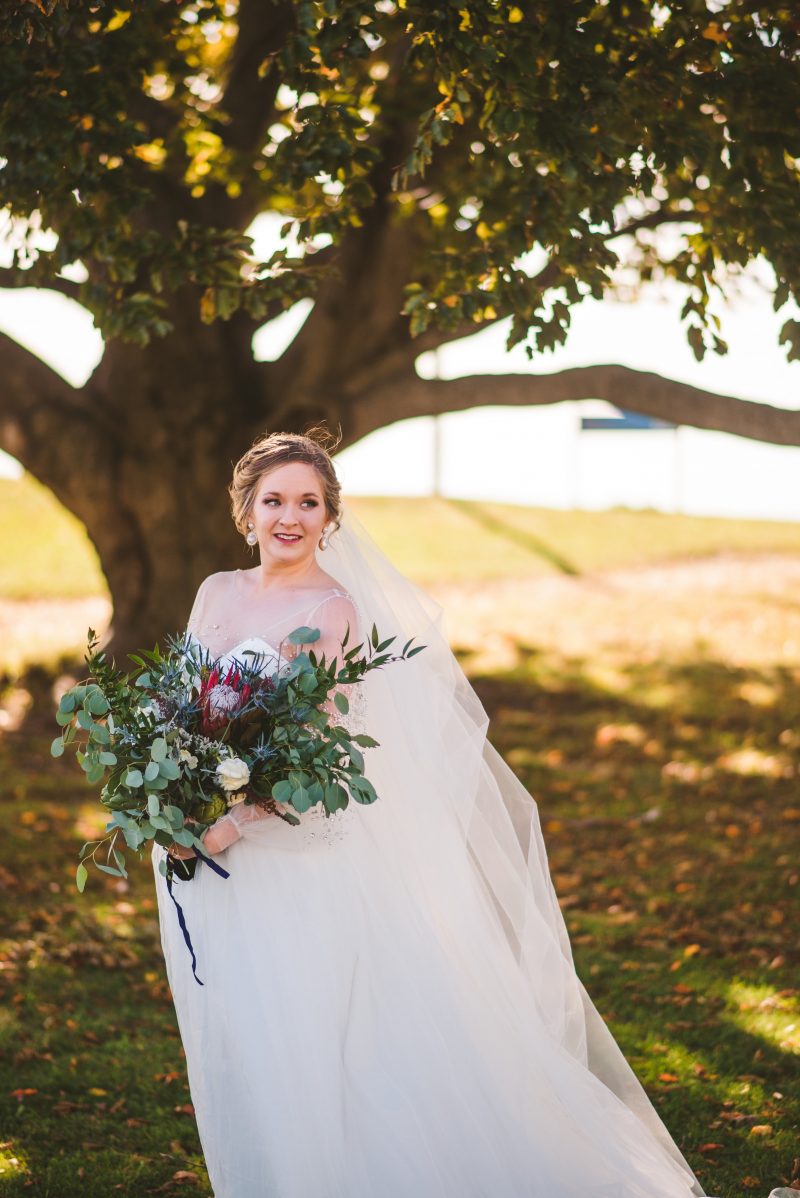 A tea party wedding with dinosaurs, DIY, & a gorgeous gown made by the bride