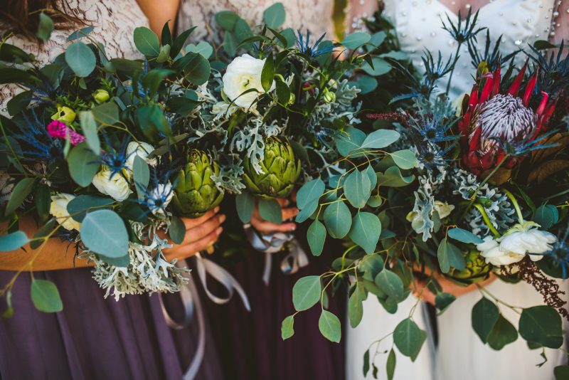 A tea party wedding with dinosaurs, DIY, & a gorgeous gown made by the bride