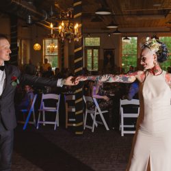 IMG 8060 - This creative & edgy wedding combined ultra glam with street art and ring tattoos This edgy Chicago wedding combined ultra glam with street art and ring tattoos