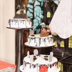 This bride bought her black dress 30 year ago and finally got to wear it at her spooktacular wedding