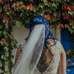 RoniRosePhotography OffbeatBrideRealWedding 11 - Vintage style & geometric touches at this vintage garage wedding Vintage style & geometric touches at this vintage garage wedding