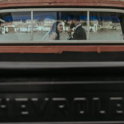 RoniRosePhotography OffbeatBrideRealWedding 24 - Vintage style & geometric touches at this vintage garage wedding Vintage style & geometric touches at this vintage garage wedding