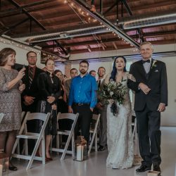 RoniRosePhotography OffbeatBrideRealWedding 32 - Vintage style & geometric touches at this vintage garage wedding Vintage style & geometric touches at this vintage garage wedding