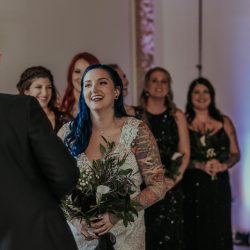 RoniRosePhotography OffbeatBrideRealWedding 36 - Vintage style & geometric touches at this vintage garage wedding Vintage style & geometric touches at this vintage garage wedding