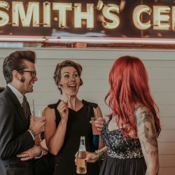 RoniRosePhotography OffbeatBrideRealWedding 42 - Vintage style & geometric touches at this vintage garage wedding Vintage style & geometric touches at this vintage garage wedding