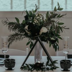 RoniRosePhotography OffbeatBrideRealWedding 46 - Vintage style & geometric touches at this vintage garage wedding Vintage style & geometric touches at this vintage garage wedding
