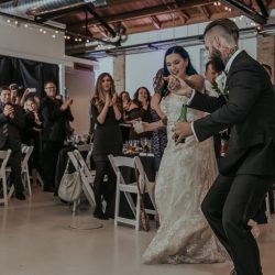 RoniRosePhotography OffbeatBrideRealWedding 49 - Vintage style & geometric touches at this vintage garage wedding Vintage style & geometric touches at this vintage garage wedding