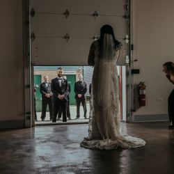 RoniRosePhotography OffbeatBrideRealWedding 6 - Vintage style & geometric touches at this vintage garage wedding Vintage style & geometric touches at this vintage garage wedding