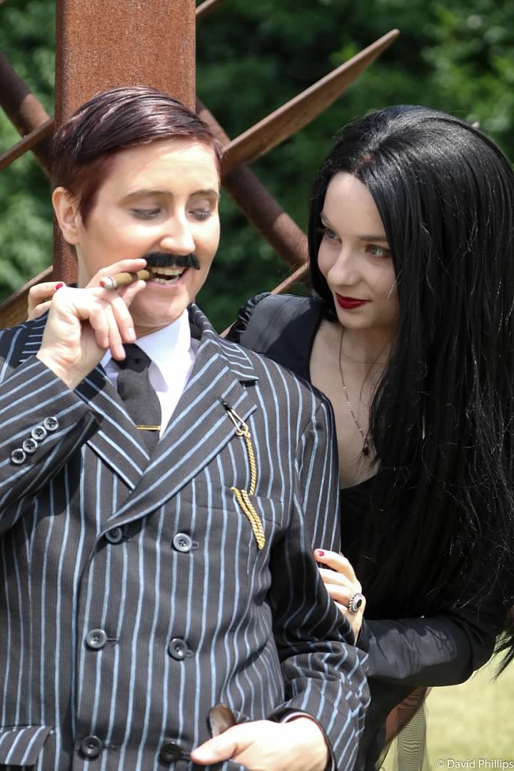 Like Morticia & Gomez themselves, this Addams Family engagement shoot ...