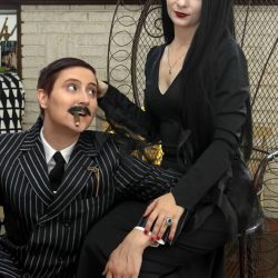 enhance - Like Morticia & Gomez themselves, this Addams Family engagement shoot is #couplesgoals Like Morticia & Gomez themselves, this Addams Family engagement shoot is #couplesgoals