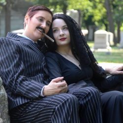 enhance 9 - Like Morticia & Gomez themselves, this Addams Family engagement shoot is #couplesgoals enhance 9