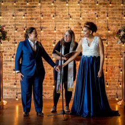 2 Barth 102117 145 - Sci-fi meets romance at this Chicago artist loft wedding Sci-fi meets romance at this Chicago artist loft wedding