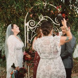 41140035 - A Reiki healer marries an actor in their Ojai backyard (made to look like their home!) A Reiki healer marries an actor in their Ojai backyard (made to look like their home!)