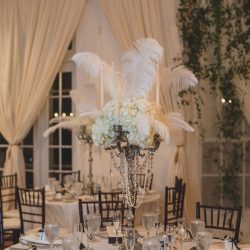 Owls, vines, & feathers at this glam Labyrinth meets 1920s wedding