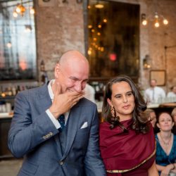 Grant Maiwald phillipvncom ceremony29 big - Epic dance-offs at this casual & intimate wedding at Houston Hall in New York City A casual & intimate wedding at Houston Hall in New York City