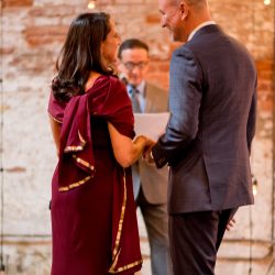 Grant Maiwald phillipvncom ceremony42 big - Epic dance-offs at this casual & intimate wedding at Houston Hall in New York City A casual & intimate wedding at Houston Hall in New York City