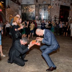 Grant Maiwald phillipvncom receptionpartII62 low - Epic dance-offs at this casual & intimate wedding at Houston Hall in New York City A casual & intimate wedding at Houston Hall in New York City