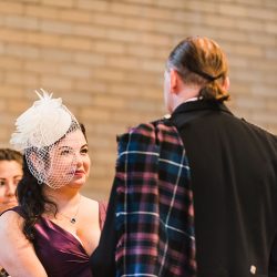 Natalie Jonathan Wedding 127 - Sword fights & purple kilts at this dance party wedding with an Oreo toast Sword fights & purple kilts at this dance party wedding with an Oreo toast