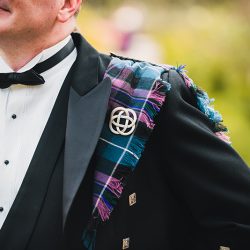 Natalie Jonathan Wedding 14 - Sword fights & purple kilts at this dance party wedding with an Oreo toast Sword fights & purple kilts at this dance party wedding with an Oreo toast