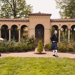 Natalie Jonathan Wedding 18 - Sword fights & purple kilts at this dance party wedding with an Oreo toast Sword fights & purple kilts at this dance party wedding with an Oreo toast