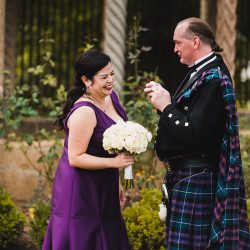 Natalie Jonathan Wedding 26 - Sword fights & purple kilts at this dance party wedding with an Oreo toast Sword fights & purple kilts at this dance party wedding with an Oreo toast