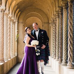 Natalie Jonathan Wedding 32 - Sword fights & purple kilts at this dance party wedding with an Oreo toast Sword fights & purple kilts at this dance party wedding with an Oreo toast