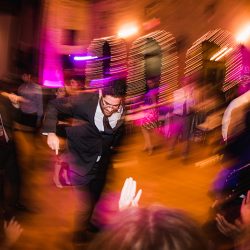Natalie Jonathan Wedding 347 - Sword fights & purple kilts at this dance party wedding with an Oreo toast Sword fights & purple kilts at this dance party wedding with an Oreo toast