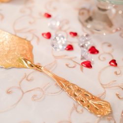 The sexiest lace boots ever inspired this Valentine's Day wedding