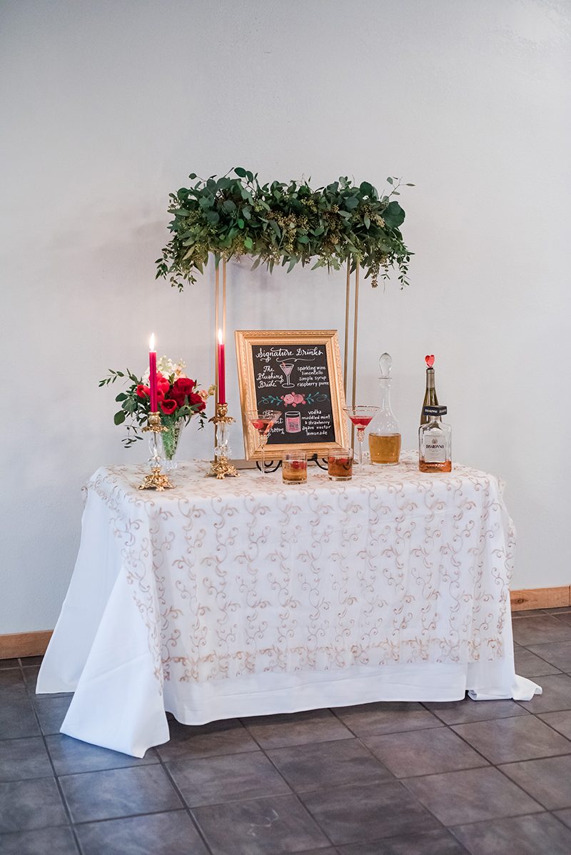 The sexiest lace boots ever inspired this Valentine's Day wedding