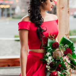 The sexiest lace boots ever inspired this Valentine elopement shoot