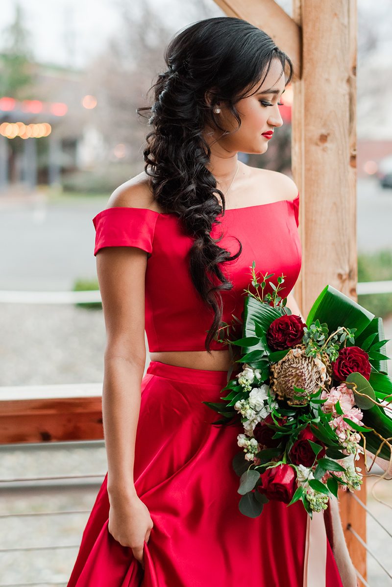 The sexiest lace boots ever inspired this Valentine elopement shoot
